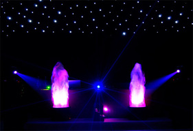 led flames hire in london