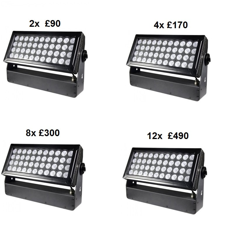 outdoor led uplighters hire in london